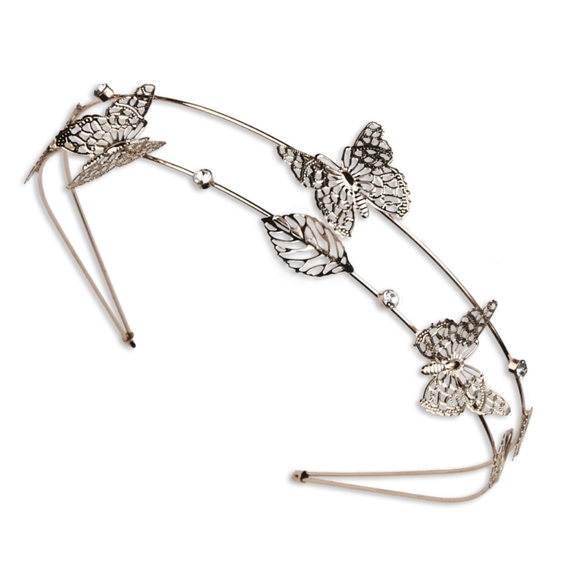 scunci Hair Scunci Fashion Headband With Gold Butterflies And